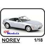 Mazda MX-5 NA 1989 Silver - Norev 188023 modelauto 1:18, Hobby en Vrije tijd, Modelauto's | 1:18, Auto, Verzenden, Norev, Hello@norev.com