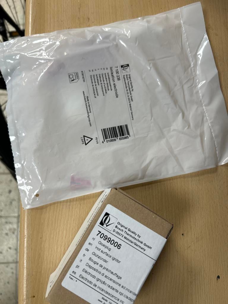 Nefit Combiline Gloeiplug & Ionisatiepen, Ophalen, 30 tot 80 cm, Cv-ketel of Combi-ketel, Nieuw