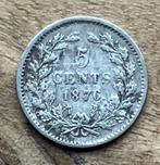5 cent 1876 Willem III, Postzegels en Munten, Munten | Nederland, Ophalen, Koning Willem III, Zilver, Losse munt