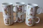 Sarah Kay - Set van 6 Mokken - Valentine Australia, Ophalen of Verzenden, Zo goed als nieuw, Nvt, Overige stijlen
