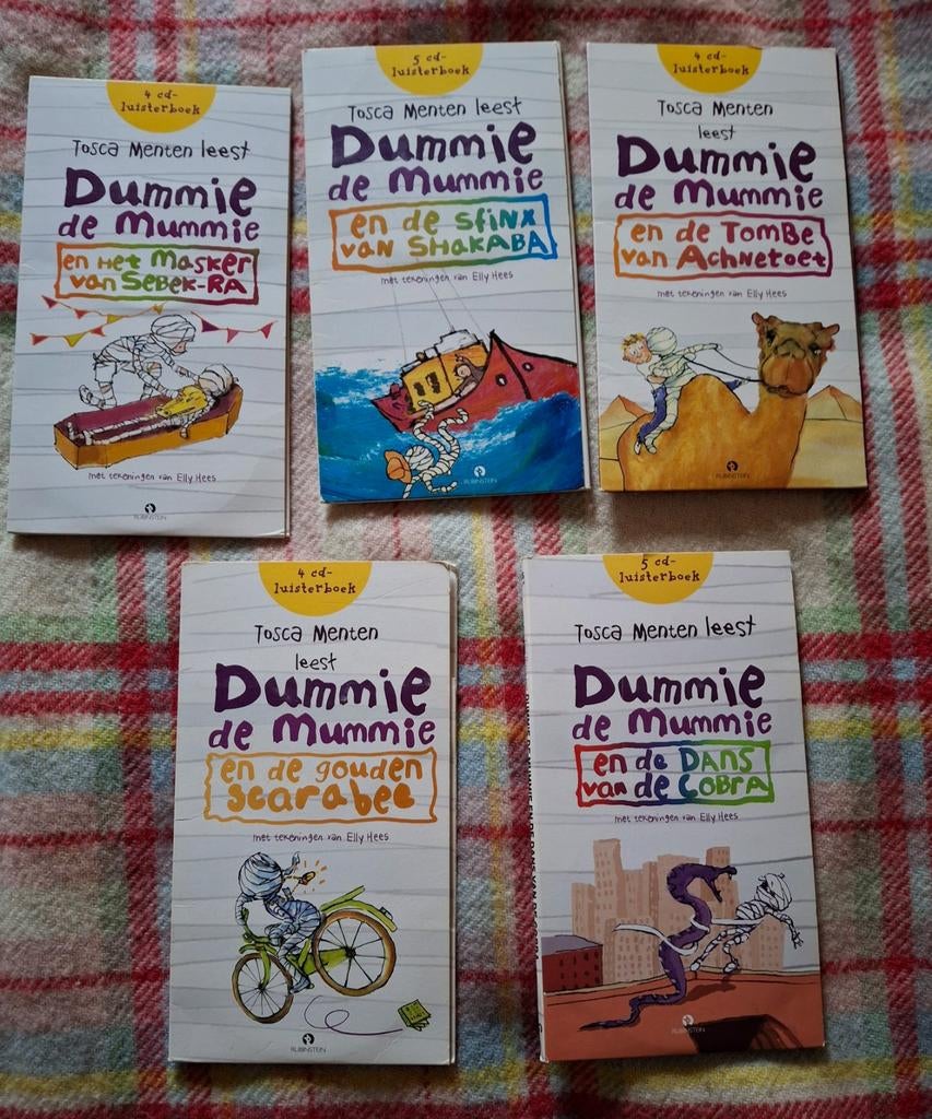 Luiterboeken Dummie de mummie, 5 boeken, Ophalen of Verzenden, Zo goed als nieuw