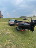 Gerenoveerde stalen boot, Watersport en Boten, Motorboten en Motorjachten, Ophalen, Staal, Zo goed als nieuw, Minder dan 10 pk