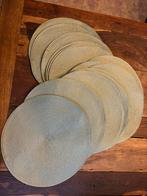 17 groene placemat bruiloft, Ophalen of Verzenden, Zo goed als nieuw, Groen