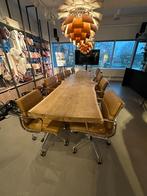 XXXL Boomstamtafel-blad Tropisch hardhout 395cm x 85cm, Gebruikt, 200 cm of meer, 50 tot 100 cm, Vijf personen of meer