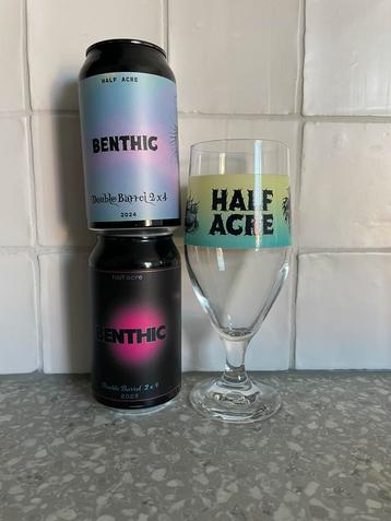 Half Acre - Double Barrel 2x4 Benthic US stout met glas beschikbaar voor biedingen