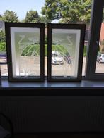 Glas graveer ramen, Ophalen, Gebruikt