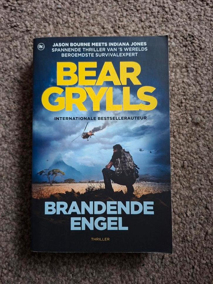 Brandende Engel - Bear Grylls Thriller, Boeken, Thrillers, Zo goed als nieuw, Nederland, Ophalen of Verzenden