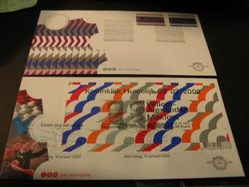 FDC Nederland 2002 van 448 t/m 475 onbeschreven  beschikbaar voor biedingen