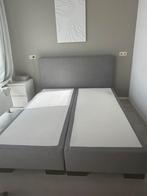 Tweepersoonsbed 160x200, Ophalen, Tweepersoons, Grijs, 160 cm