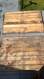 6 Houten Vlonders 120x80, Ophalen, Gebruikt, Hout