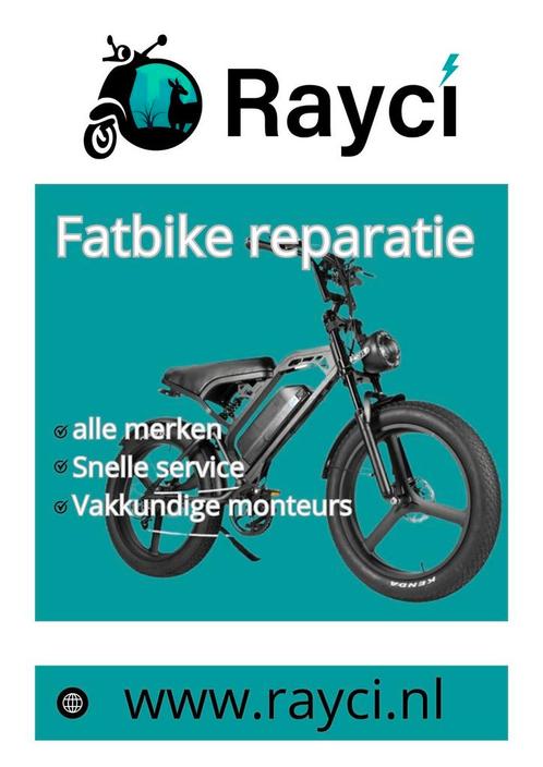 RAYCI: Fatbike en e scooter reparatie APELDOORN, Fietsen en Brommers, Elektrische fietsen, Ophalen