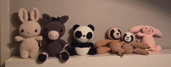 Zelf Gehaakte Knuffels - Handgemaakt en Uniek!, Kinderen en Baby's, Speelgoed | Knuffels en Pluche, Nieuw, Overige typen, Ophalen of Verzenden