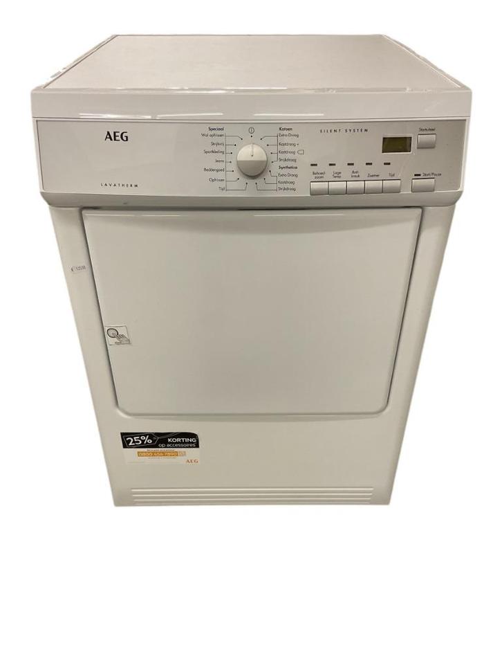 AEG T3DBN79V afvoerdroger wasdroger 7 kg. vulgewicht # 9264, Witgoed en Apparatuur, Wasdrogers, Gebruikt, Luchtafvoer, Voorlader