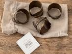 Pottery Barn - Bronze Feather - 4x servetring, Ophalen of Verzenden