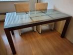 eettafel, Ophalen, Glas, 50 tot 100 cm, Zo goed als nieuw