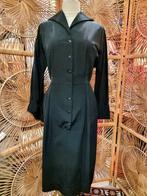 YatvaVintage: YV4447: Vintage 50's Dress, Maat 38/40 (M), Zwart, Ophalen of Verzenden, Vintage
