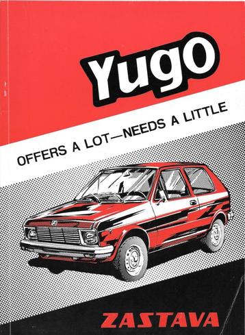 YUGO 1982  dealerbrochure beschikbaar voor biedingen