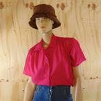 Vintage roze blouse met korte mouwen maat 36 / 38 | 1091, Verzenden, Zo goed als nieuw, Vintage, Roze
