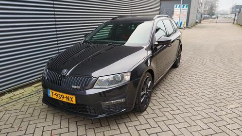 Skoda Octavia 2.0 TSI 162KW Combi DSG 2015 Zwart, Auto's, Skoda, Particulier, Octavia, ABS, Adaptive Cruise Control, Airbags, Airconditioning