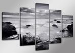 Nieuw * 5 Luik van Canvas * Zwart Wit Zee 80x160cm, Ophalen of Verzenden