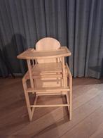 Massief houten kinderstoel, Ophalen, Gebruikt, Meegroeistoel, Afneembaar eetblad
