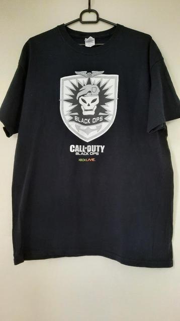 Call of Duty Black Ops Xbox Live Zwarte Promo T-Shirt 2010 beschikbaar voor biedingen