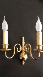 Antieke messing wandlamp, Antiek en Kunst, Antiek | Lampen, Ophalen of Verzenden