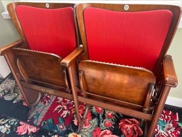 Vintage Bioscoop stoelen - uitstekende conditie