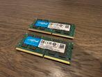 Crucial 32GB (2x16GB) DDR4 SODIMM 3200MHz, Computers en Software, RAM geheugen, 32 GB, DDR4, Ophalen of Verzenden, Zo goed als nieuw