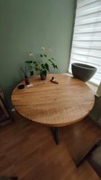Mango houten tafel, Huis en Inrichting, Overige materialen, Industrieeel, Rond, Ophalen of Verzenden