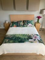 MALM Double Bed (140) package including slats, mattress etc., Huis en Inrichting, Overige materialen, Gebruikt, Bruin, 140 cm