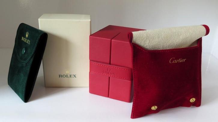 Omega, Rolex en Cartier doosjes en bags; nieuw, goed en mooi, Verzamelen, Merken en Reclamevoorwerpen, Nieuw, Verpakking, Verzenden