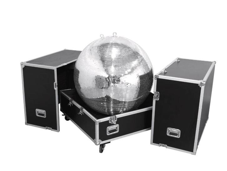 ROADINGER Flightcase Mirror Ball 100cm Spiegelbol, Muziek en Instrumenten, Licht en Laser, Nieuw, Discobol, Geluidgestuurd, Kleur