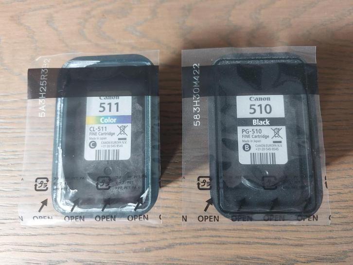 Inkt - Canon Cartridge PG-510 en CL-511 kleur en zwart, Computers en Software, Printerbenodigdheden, Nieuw, Cartridge, Ophalen of Verzenden