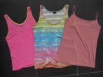3 tops, roze gestreept, oranje blauw Hema. LIV, Atmosphere M, Maat 38/40 (M), Ophalen of Verzenden, Zo goed als nieuw, Roze