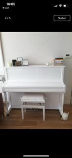 Piano hoogglans wit Pearl River EU 122S, Muziek en Instrumenten, Piano's, Gebruikt, Piano, Hoogglans, Wit