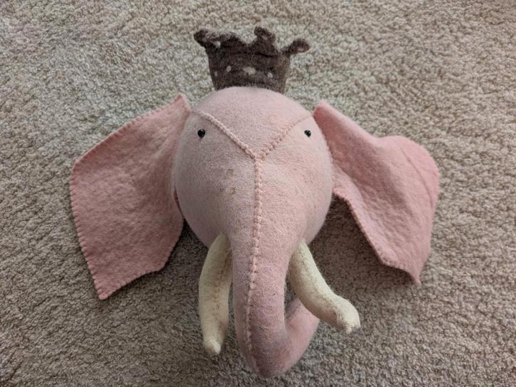 3x Kidsdepot wanddecoratie (Vogelhuisjes / olifant / Hanger), Kinderen en Baby's, Kinderkamer | Inrichting en Decoratie, Zo goed als nieuw