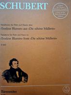 Schubert. Dwarsfluit / Piano. Trockne Blumen aus Die Schöne, Muziek en Instrumenten, Bladmuziek, Klassiek, Ophalen of Verzenden
