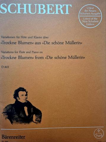 Schubert. Dwarsfluit / Piano. Trockne Blumen aus Die Schöne  beschikbaar voor biedingen