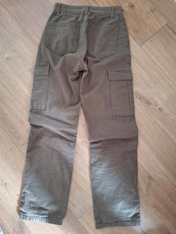 Stradivarius broek cargo maat 34 / xs khaki z.g.a.n. beschikbaar voor biedingen