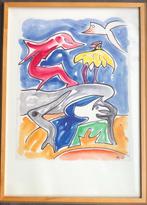 prachtige Herman Krikhaar vintage, Antiek en Kunst, Kunst | Litho's en Zeefdrukken, Verzenden
