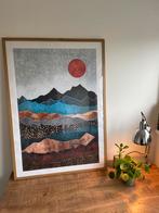 Desenio Poster Amber Dusk met Eiken Lijst (70x100), Huis en Inrichting, Woonaccessoires | Schilderijen, Tekeningen en Foto's, Ophalen of Verzenden