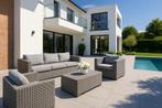 Loungebank | Loungeset | Tuinset - Bellagio | Wicker, Tuin en Terras, Tuinsets en Loungesets, Ophalen, 5 zitplaatsen, Gebruikt