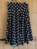Polka dot rok met high waist, Kleding | Dames, Rokken, Belsira, Zwart, Maat 42/44 (L), Ophalen of Verzenden