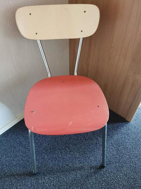 Vintage Jaren 60 Set: Tafeltjes, Stoel & Bed, Huis en Inrichting, Slaapkamer | Bedden, Gebruikt, 80 cm, Overige maten, Metaal