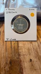 1 Pound Ierland 2000 - zilver proof piedfort - Millennium, Postzegels en Munten, Ophalen of Verzenden, Overige landen, Losse munt