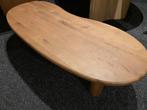 Massief Eiken Salontafel 140x60 - Organisch Design, Ophalen, 100 tot 150 cm, Eikenhout, Nieuw
