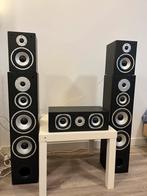 Quadral speakers + surround versterker, Philips, Ophalen of Verzenden, Zo goed als nieuw, Complete surroundset
