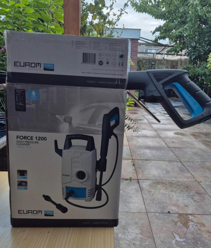 Eurom Force 1200 Hogedrukreiniger - in Doos!, Tuin en Terras, Hogedrukreinigers, Gebruikt, Elektrisch, Ophalen