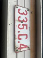 Emaille  belgische kentekenplaten, Ophalen of Verzenden, Gebruikt, Auto's